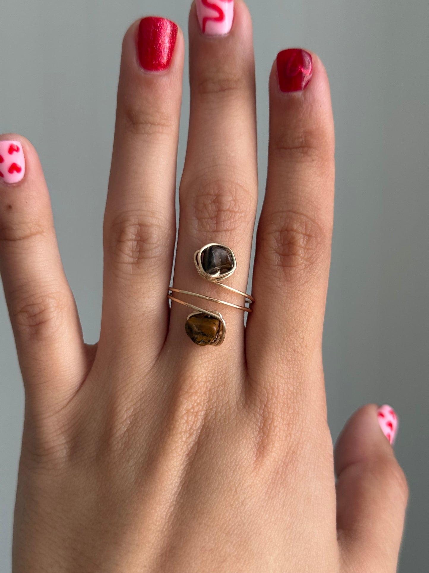Double stone ring
