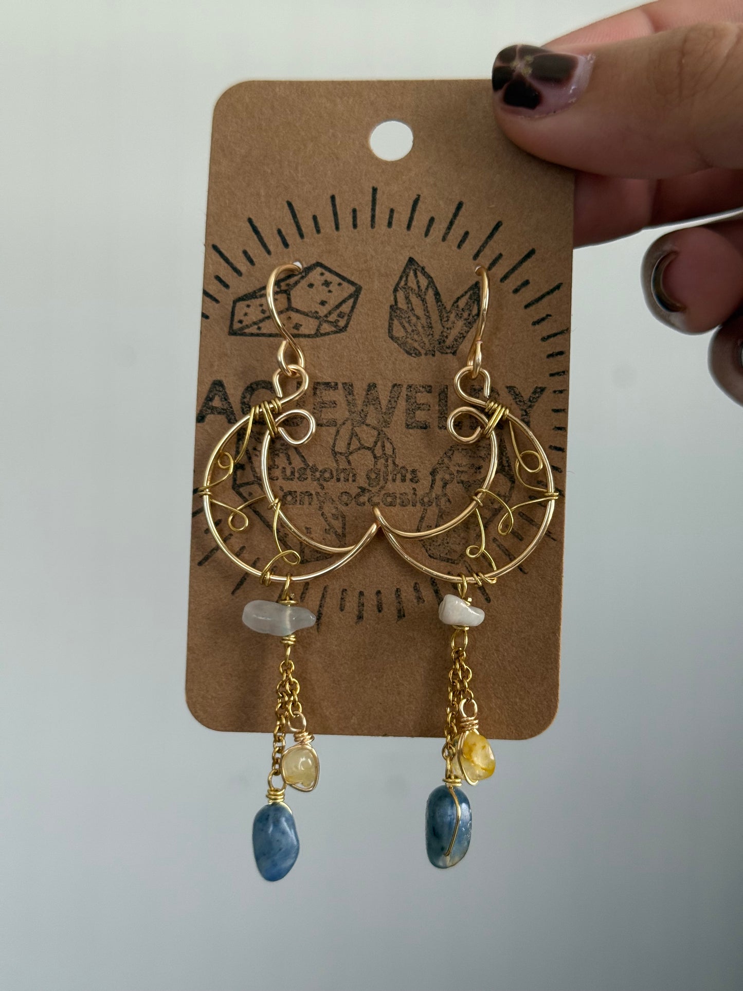 Half moon earrings 🌛