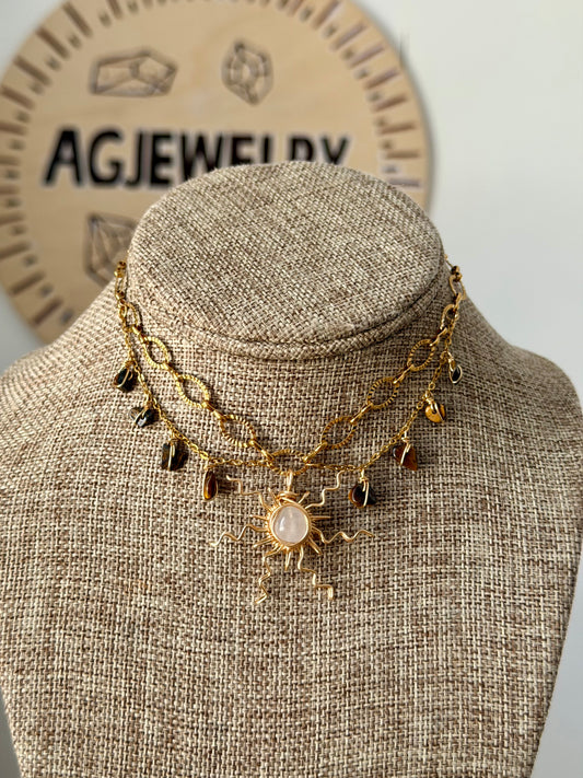 Sun chain fairy choker