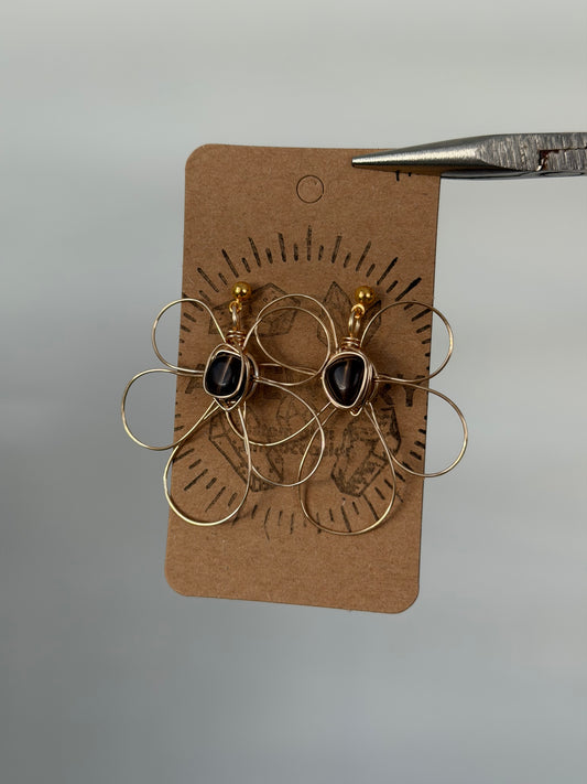 Flower earrings