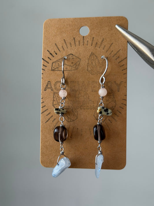 Aquamarine drop earrings