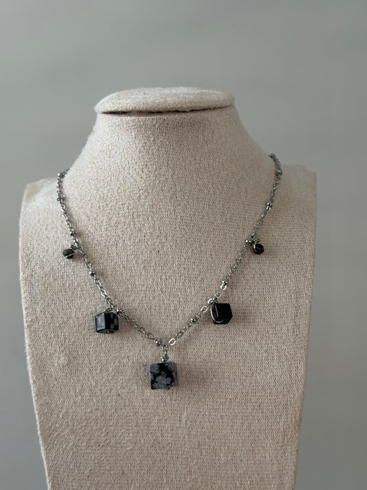 Obsidian necklace