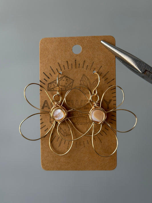 Flower earrings