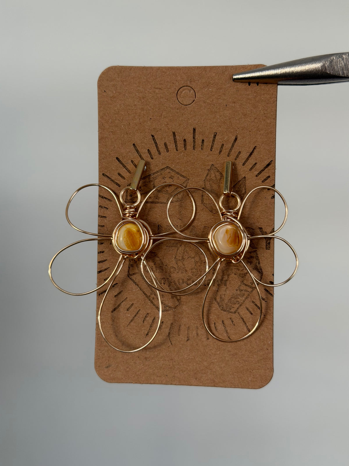 Flower earrings