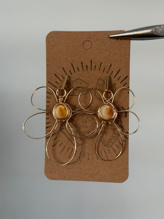 Flower earrings