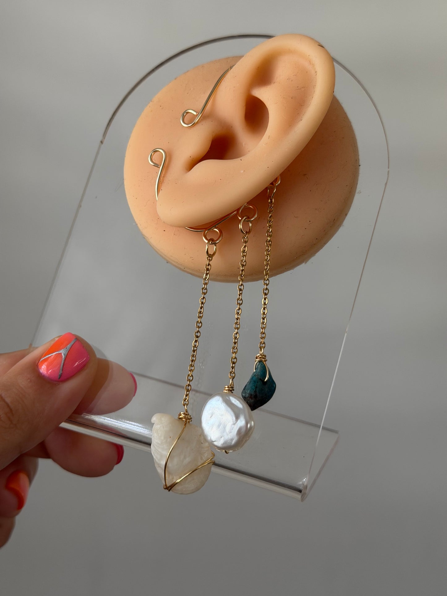 Shell med ear cuff ✨