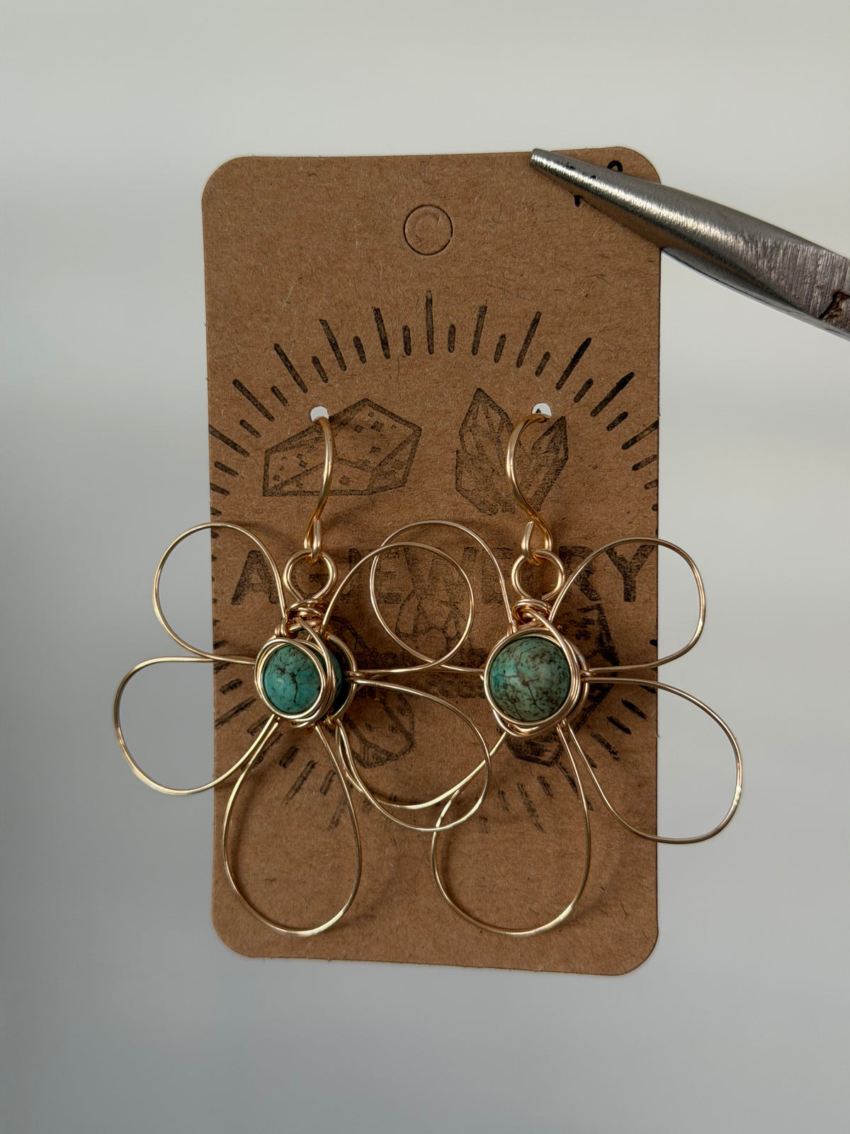 Flower earrings