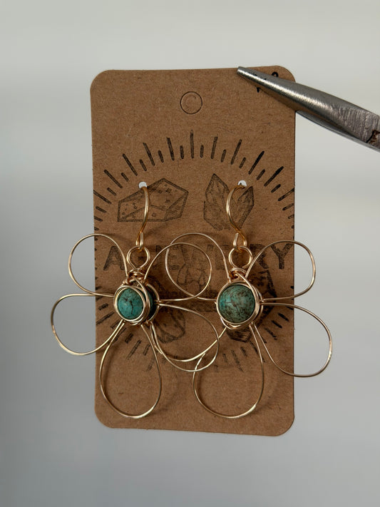 Flower earrings
