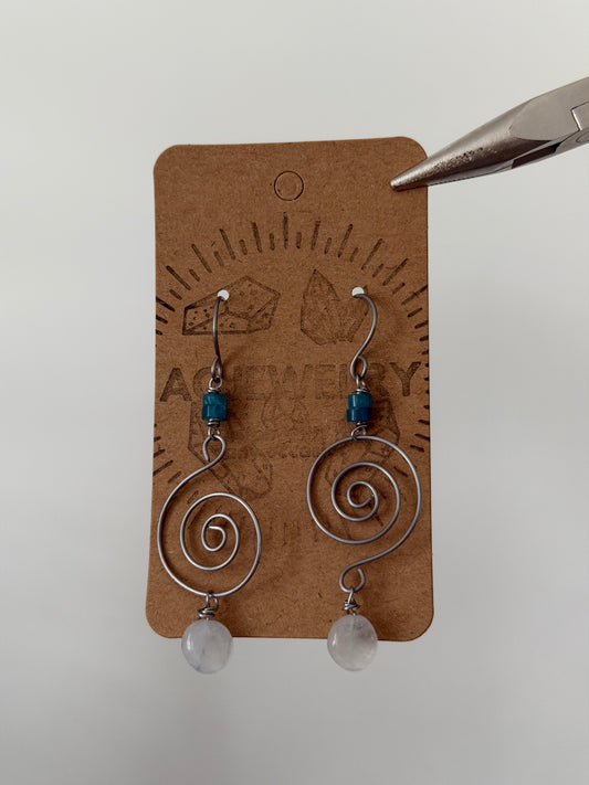 Aquamarine spirals