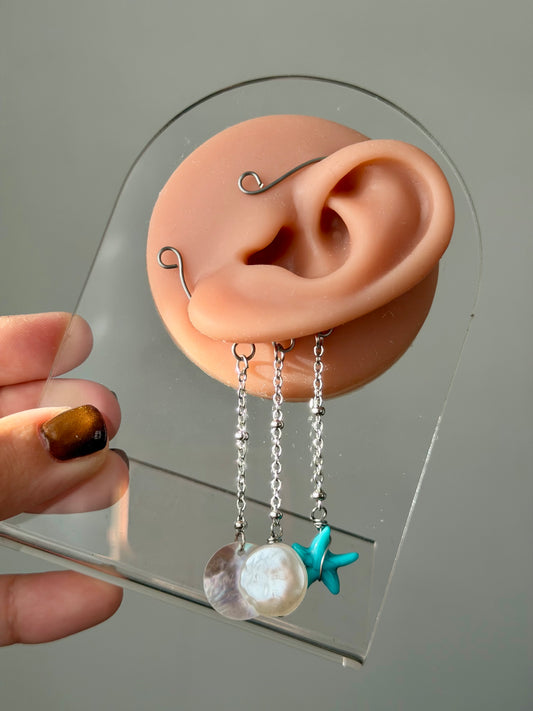 Starfish Med size ear cuff ✨