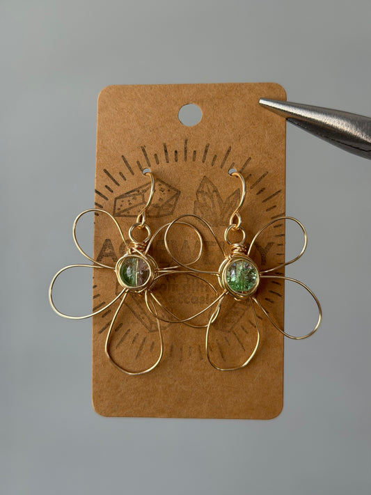 Flower earrings