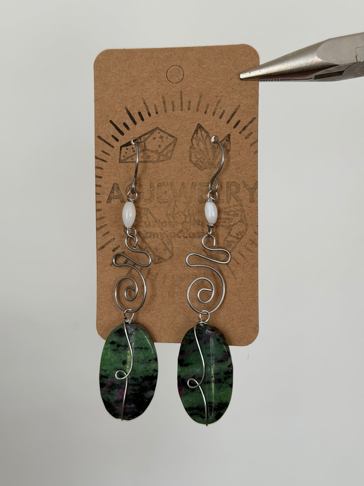 Abstract wire earrings