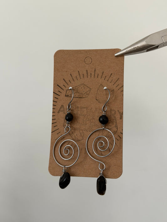 Obsidian spirals
