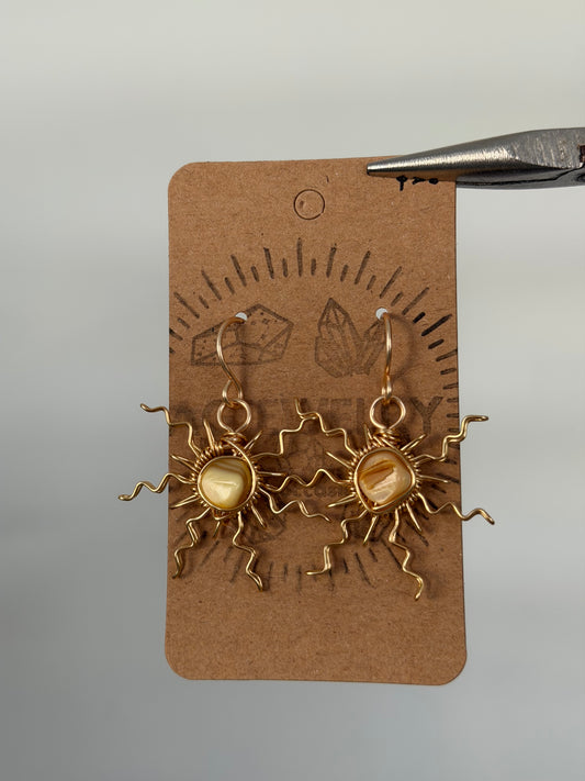 Sun earrings