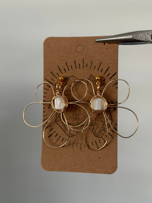 Flower earrings