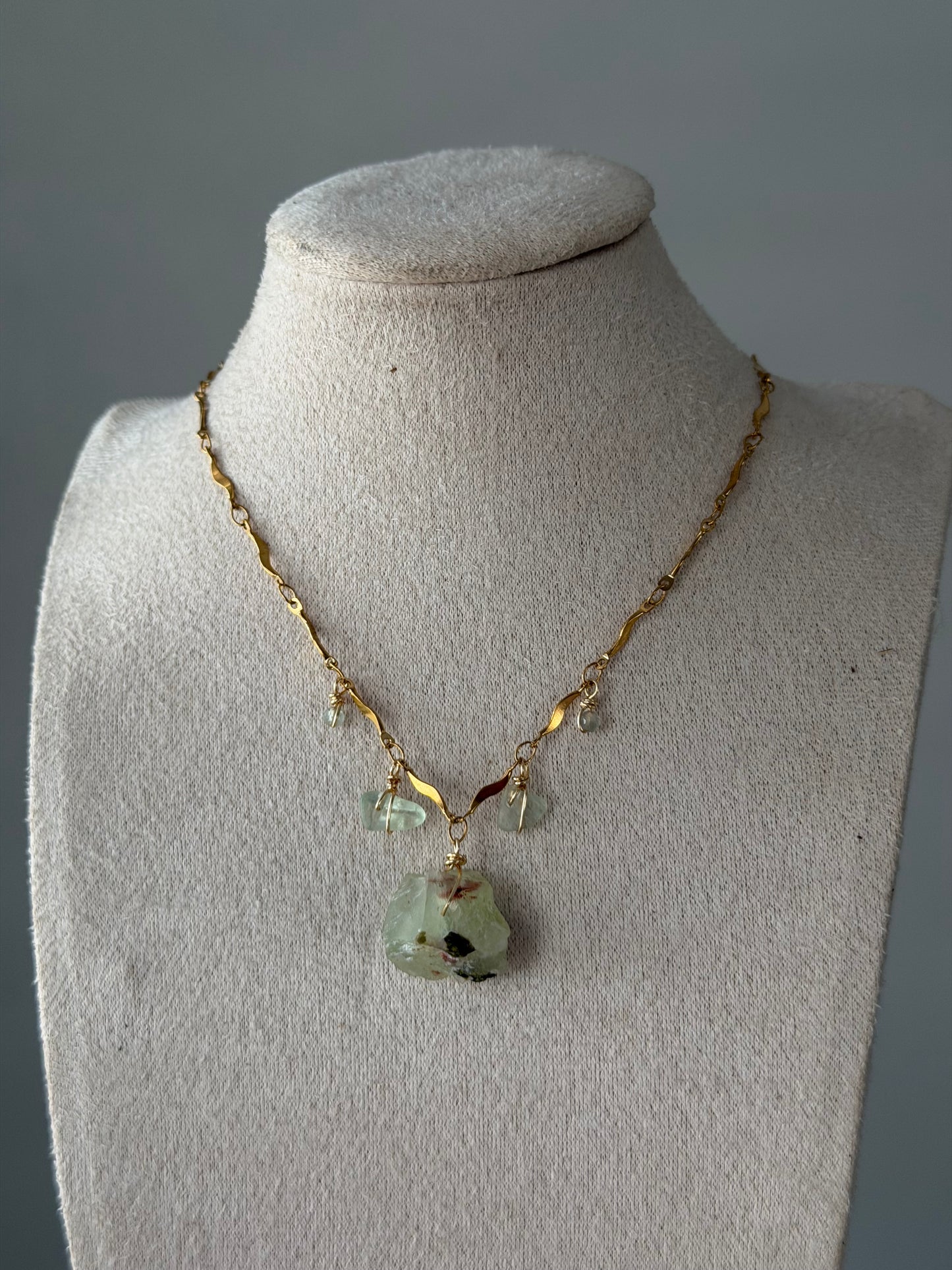 Fluorite wave necklace