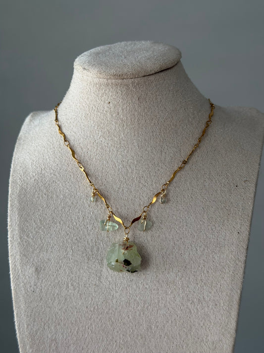 Fluorite wave necklace