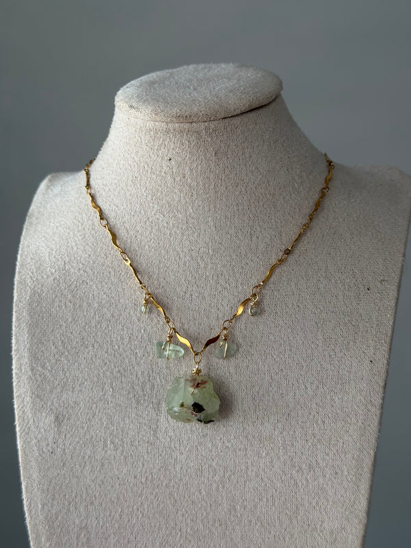 Fluorite wave necklace
