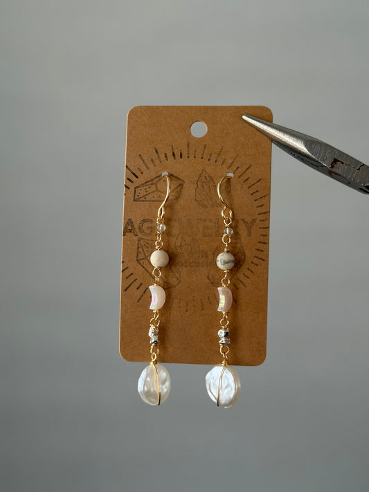 Moon earrings