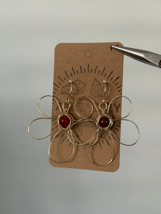Flower earrings