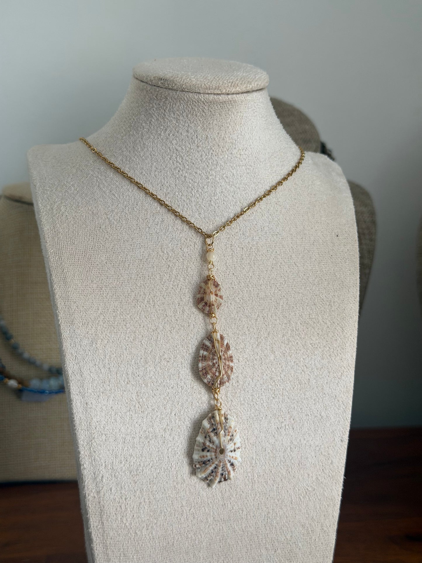Shell Y chain necklace