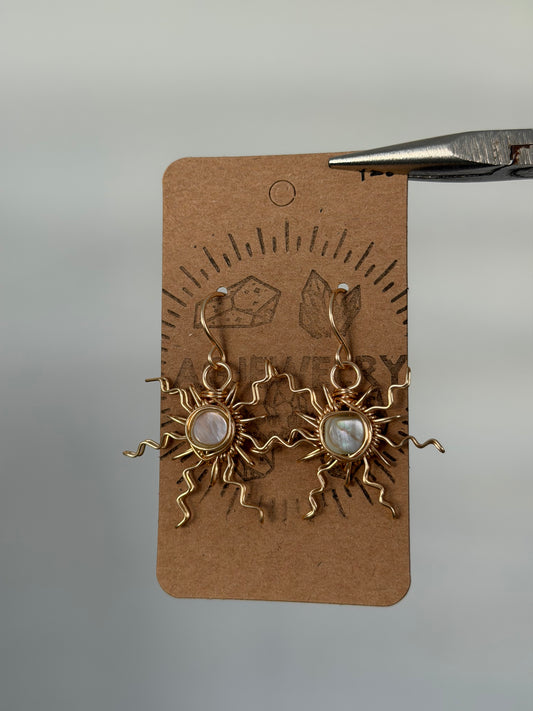 Sun earrings