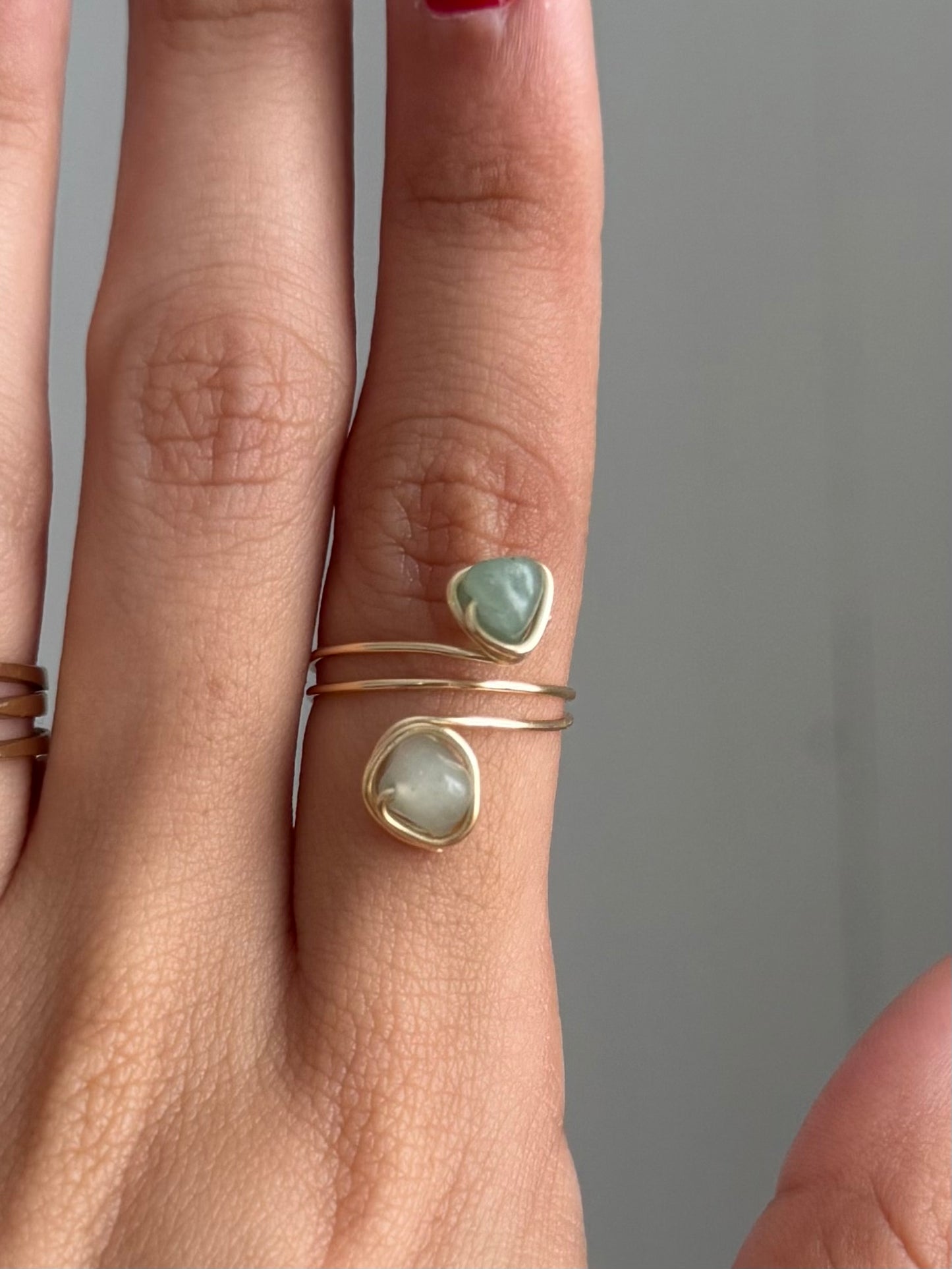 Double stone ring