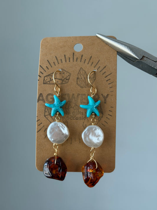 Starfish earrings