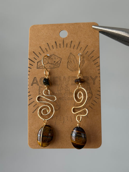 Tigers eye swirls