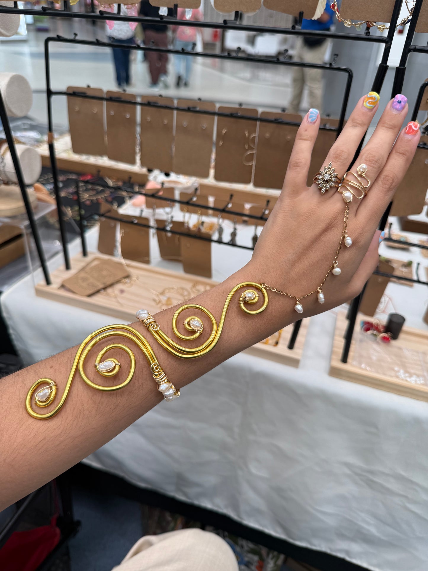 Wrist arm cuff ring combo 🧚‍♀️✨