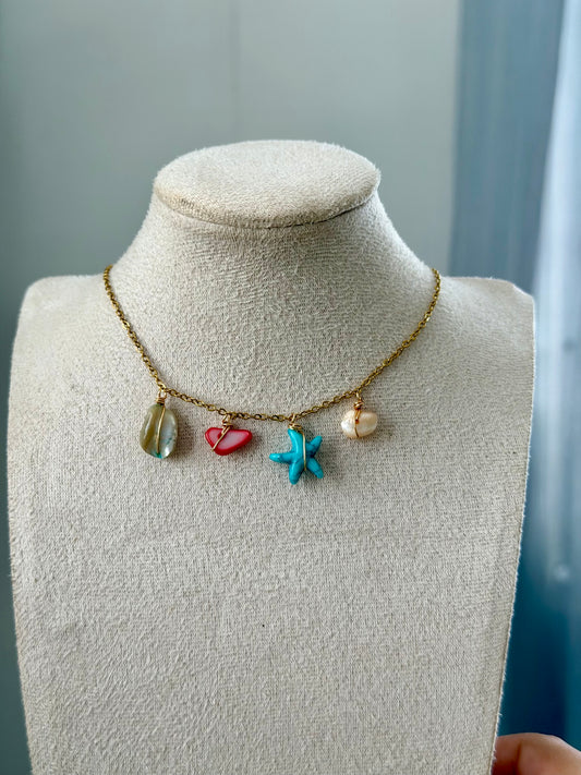Starfish o chain necklace