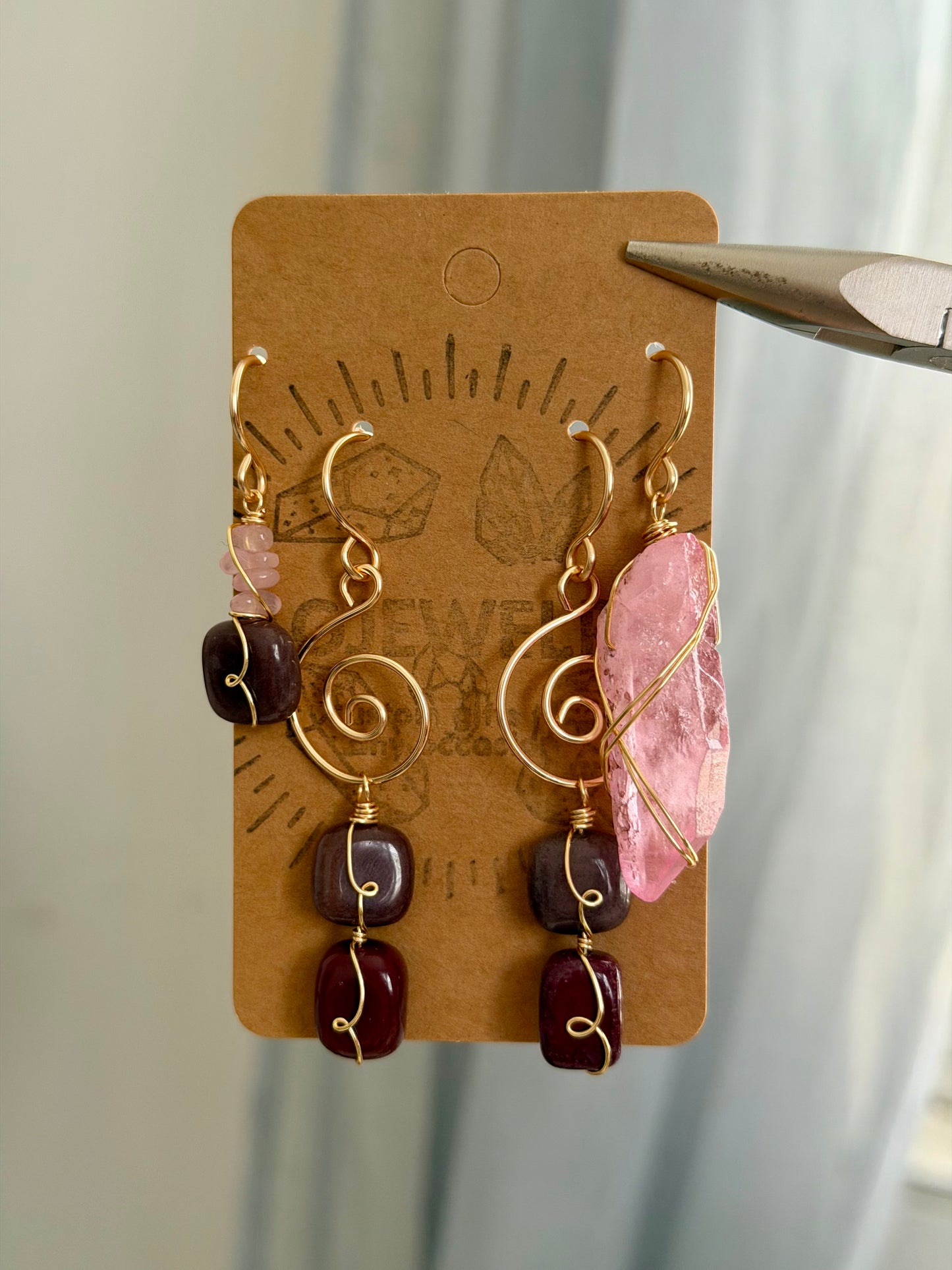 Pink earring set 💗