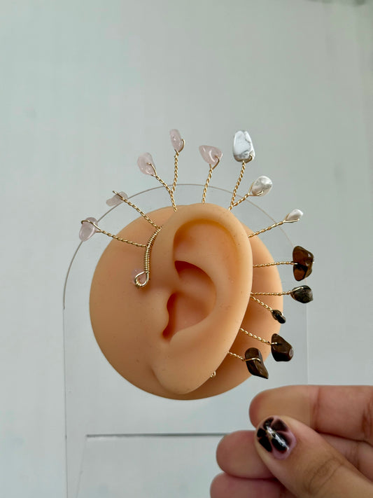 Tri tone large ear cuff ✨