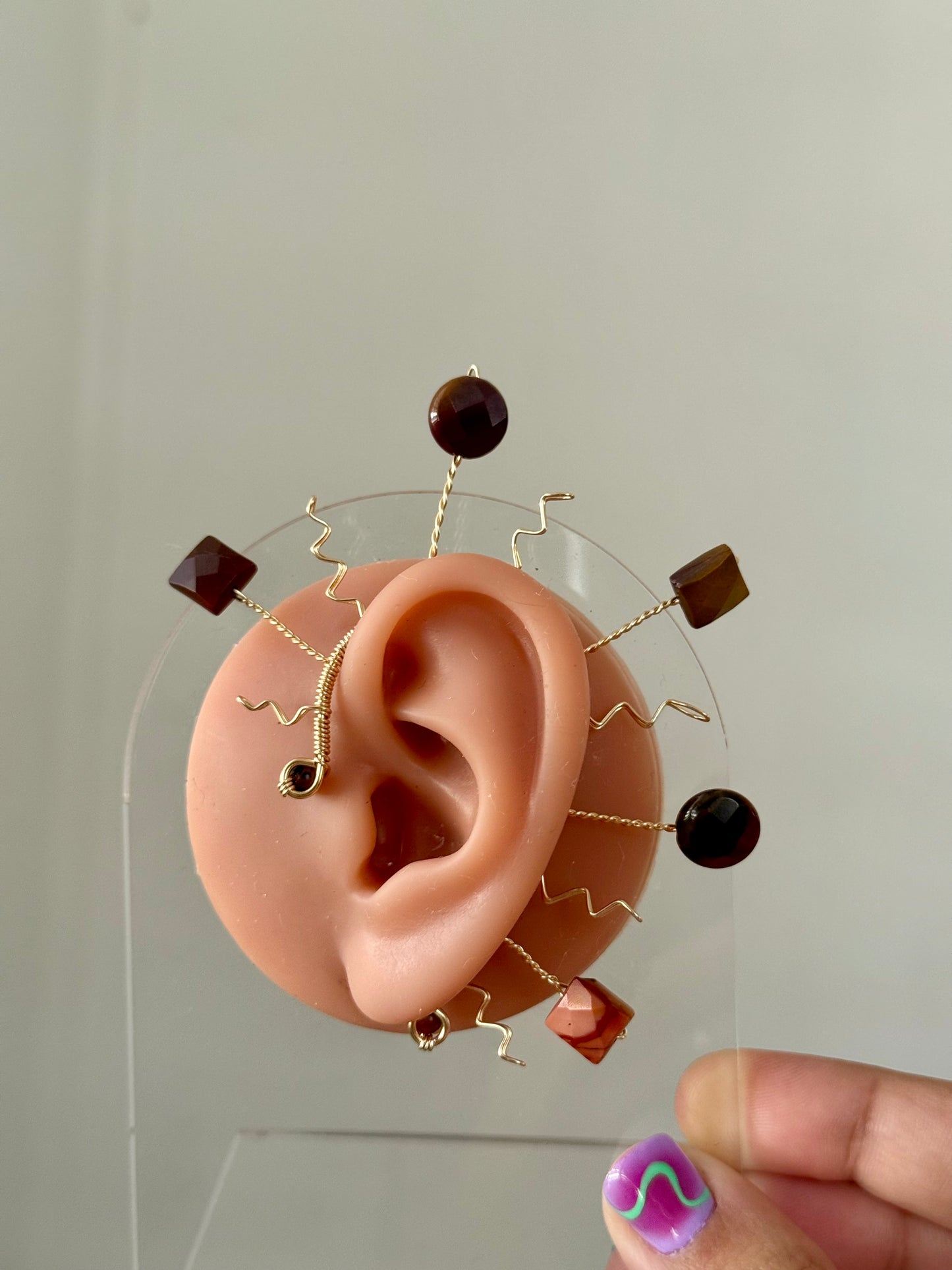Aventurine large ear cuff ✨