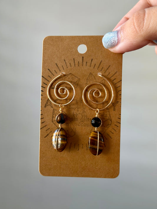 Tigers eye swirls