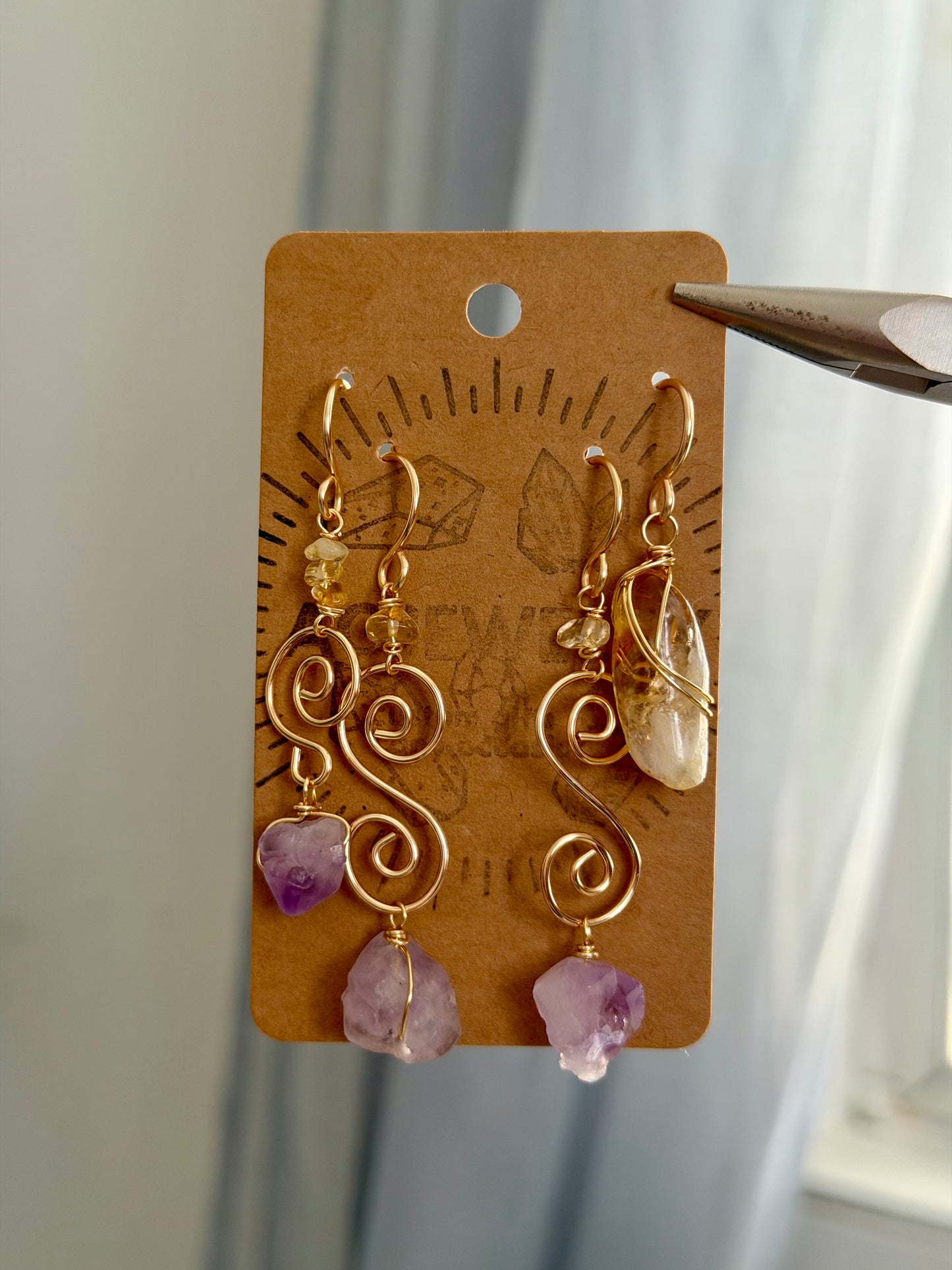 Purple earring set 💜