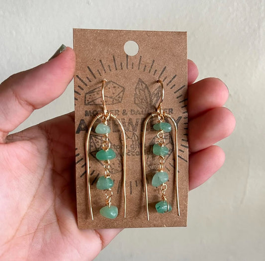 Customized Arch crystal earrings ✨