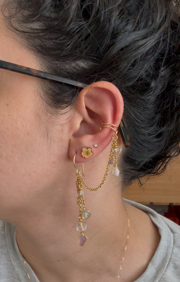 Customized Earrings with ear cuff 🧚‍♀️✨