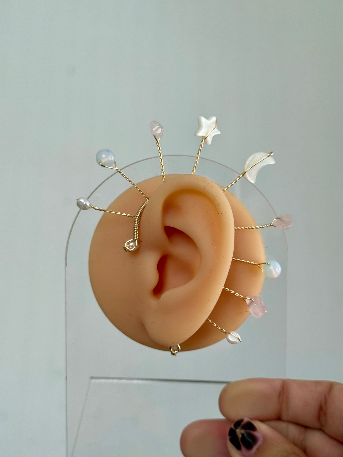 Star moon large ear cuff ✨