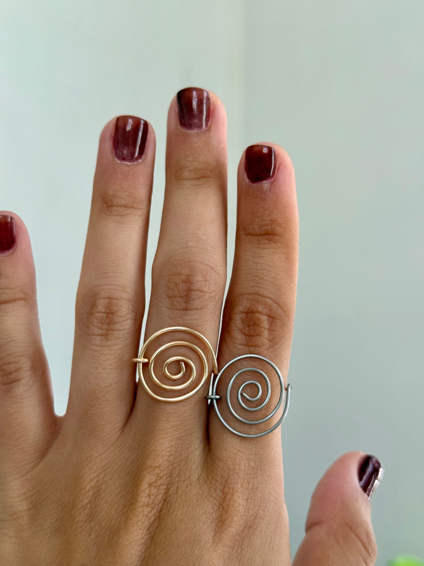 Swirl wire ring 💫