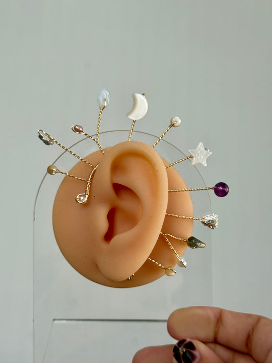 Star moon large ear cuff ✨