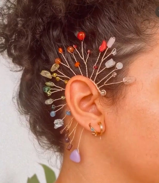 Rainbow Large size ear cuff ✨ (Remake)