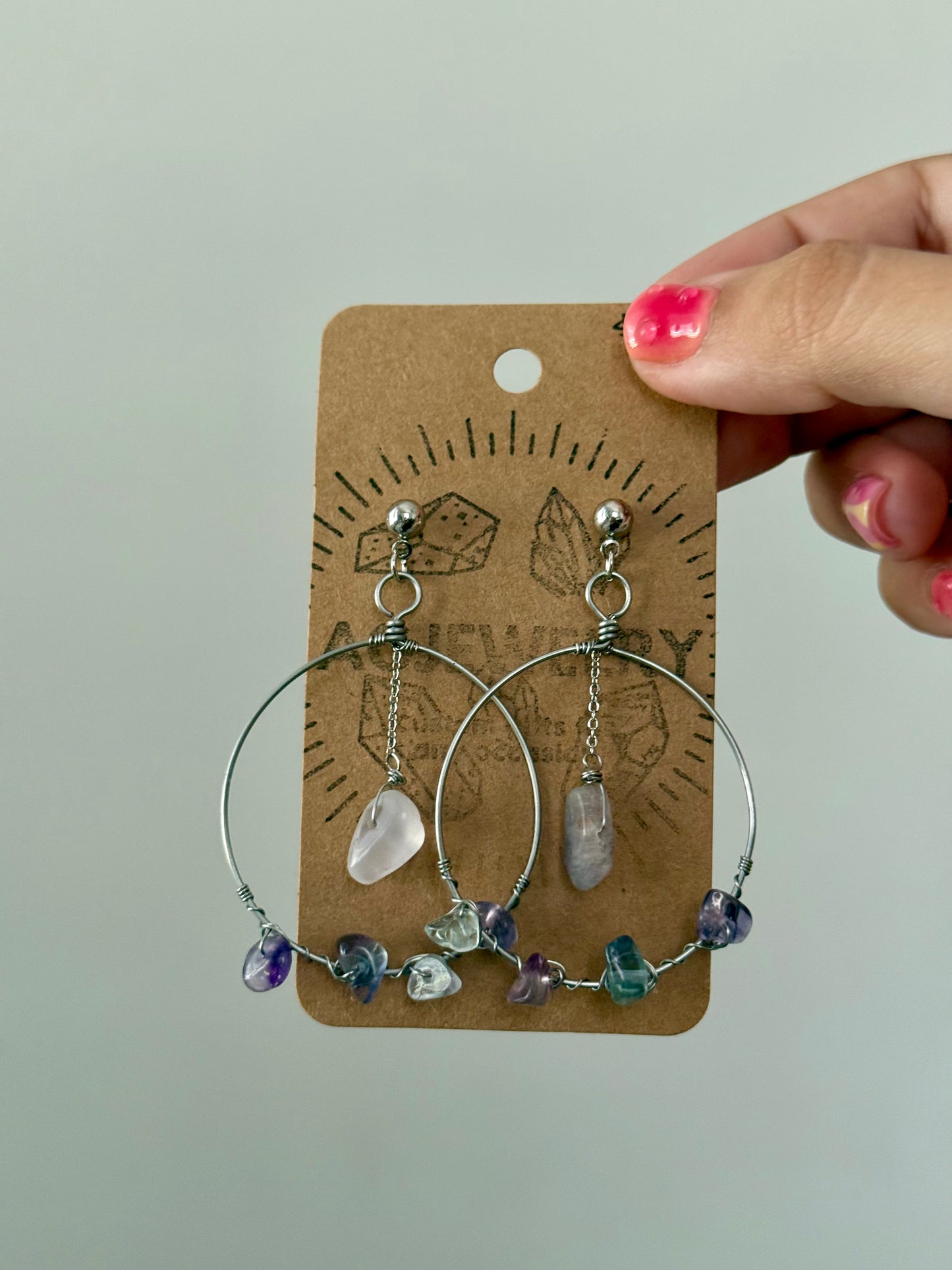 Fluorite hoops ✨