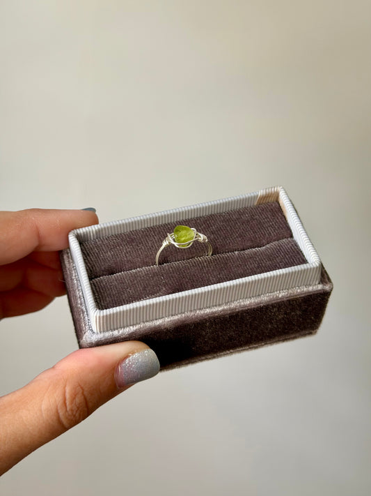 Premium crystal wire ring in 925 (pre-order)