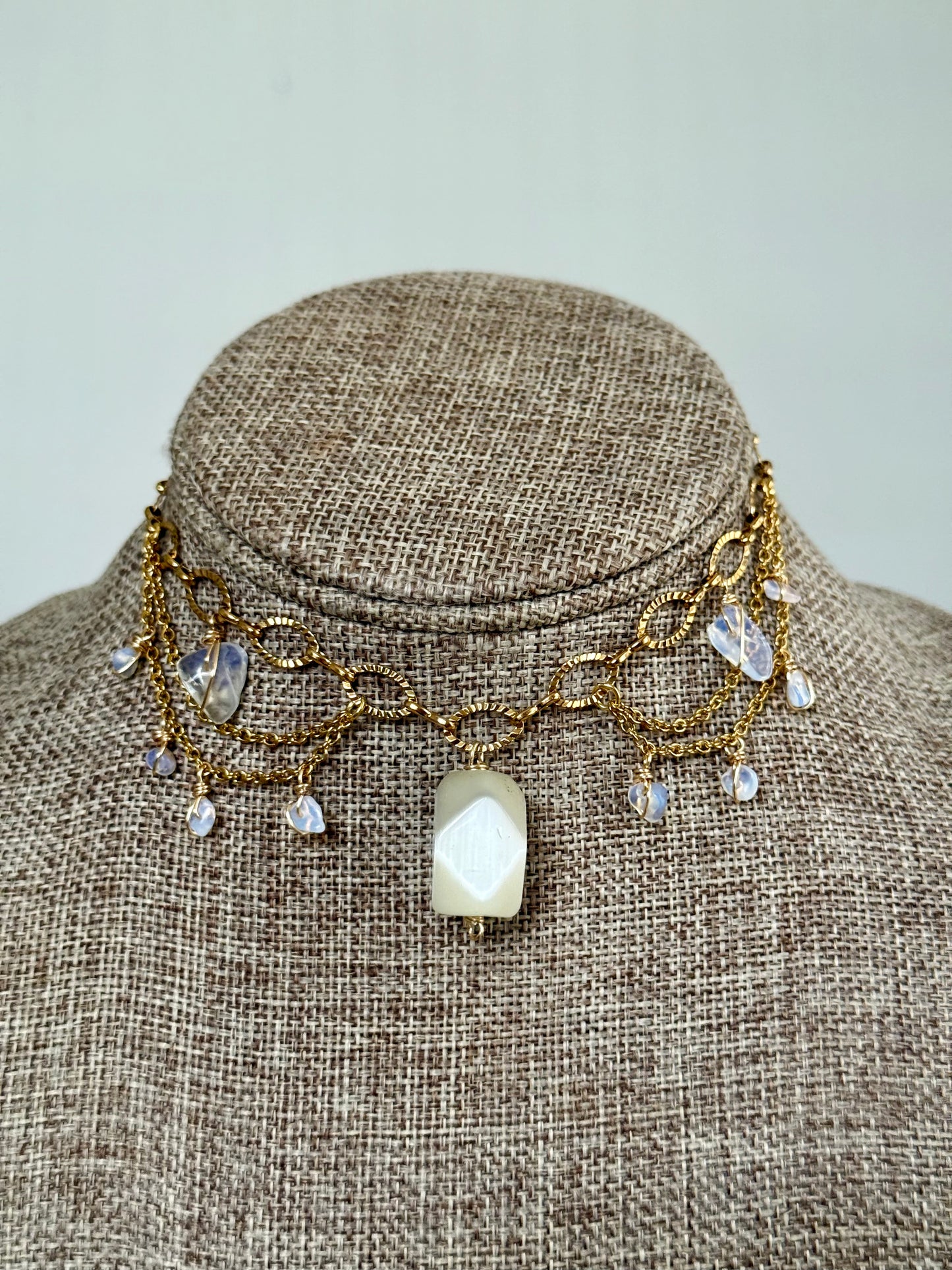 Opal fairy choker