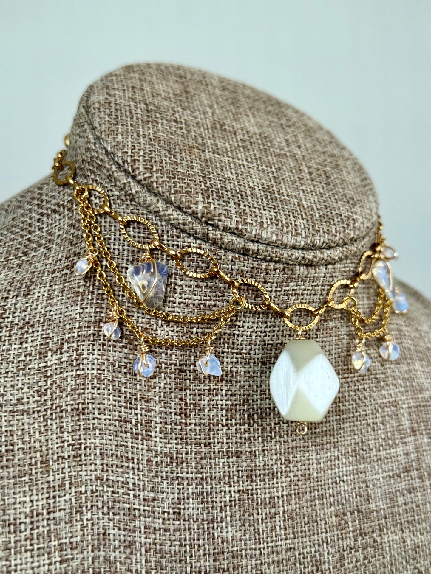 Opal fairy choker