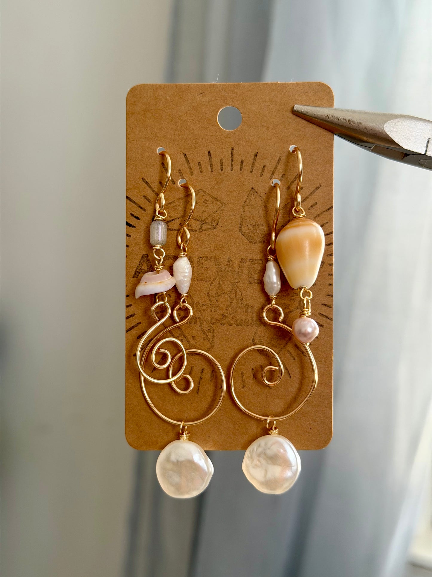 Beach earring set 🐚