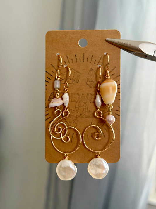 Beach earring set 🐚