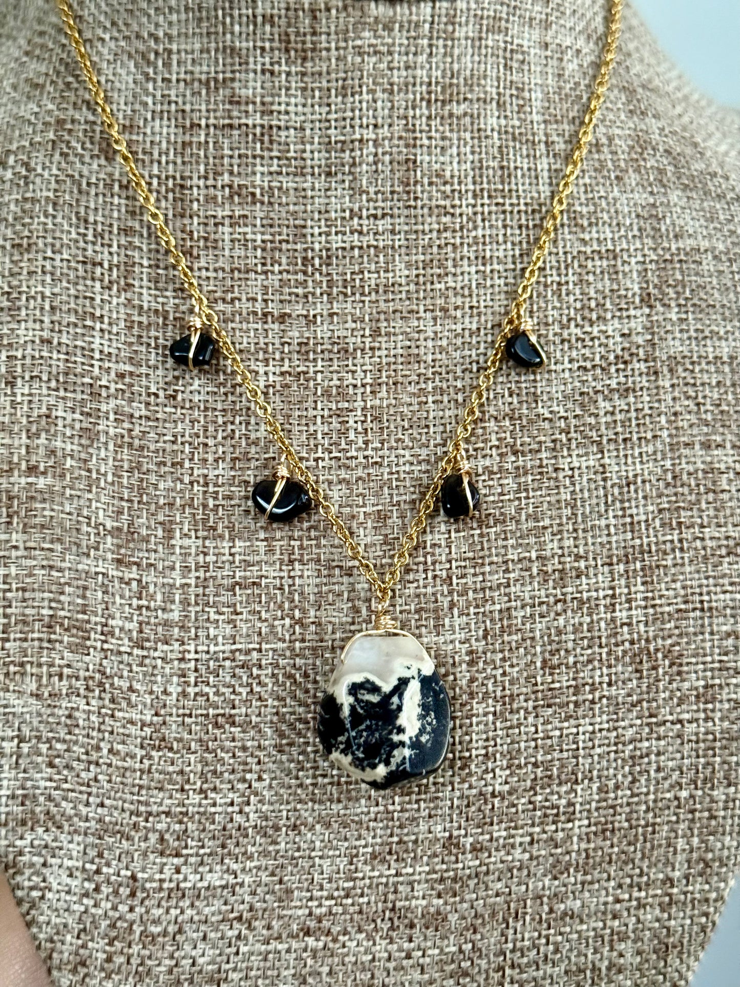 Obsidian necklace