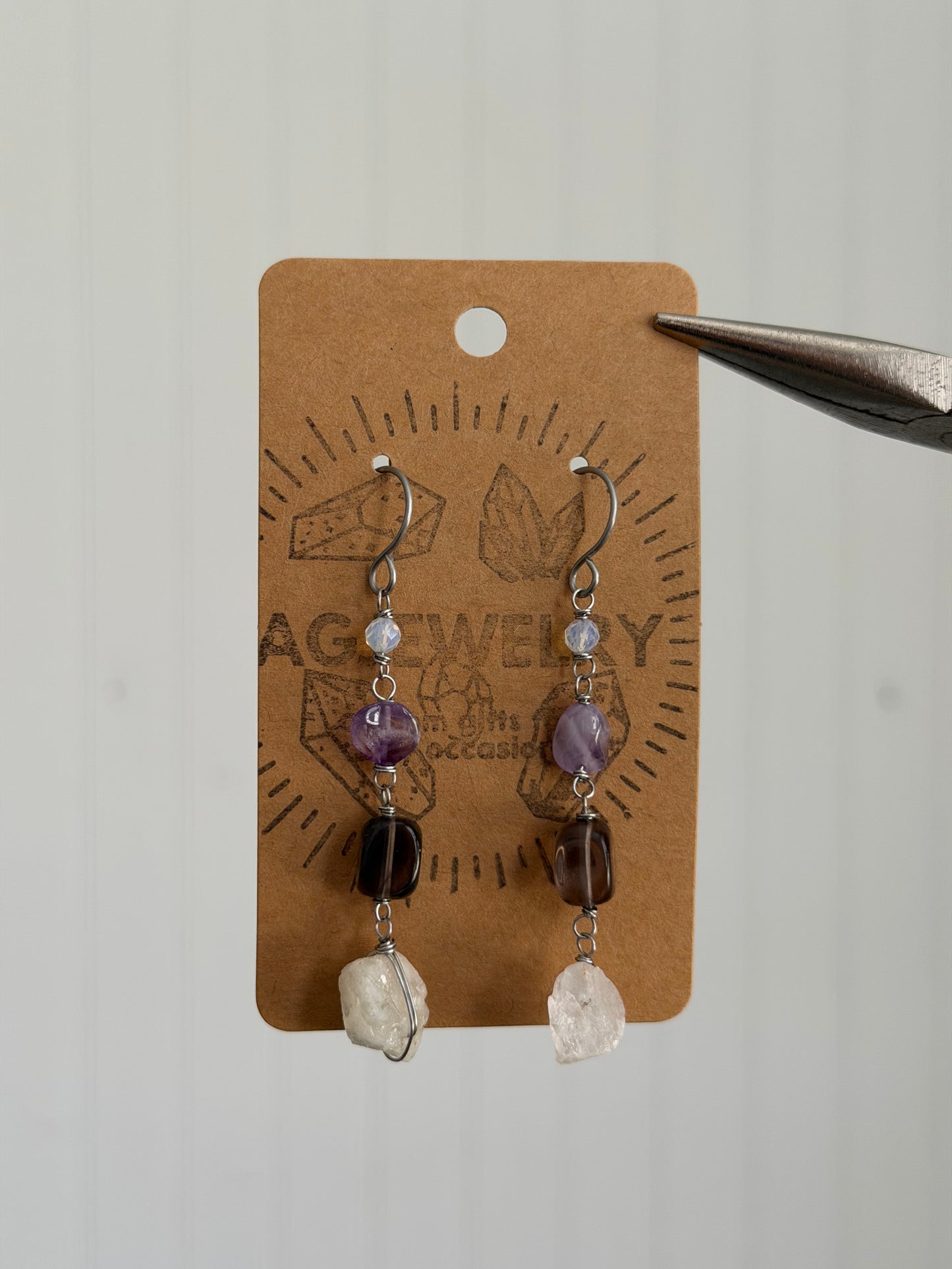 Citrine dangle earrings